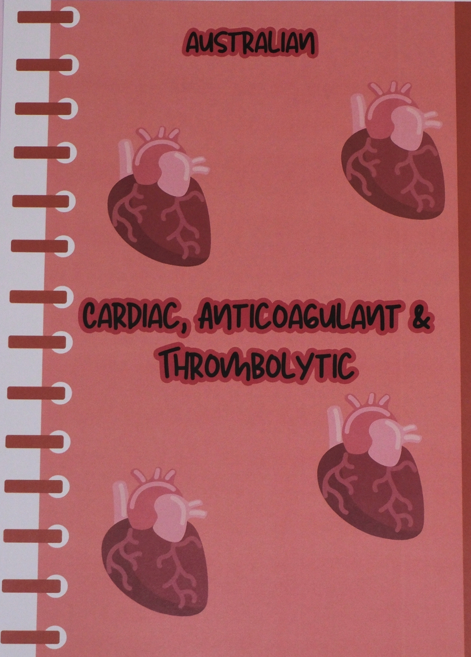 Australian Cardiac & Anticoagulant & Thrombolytic Pack