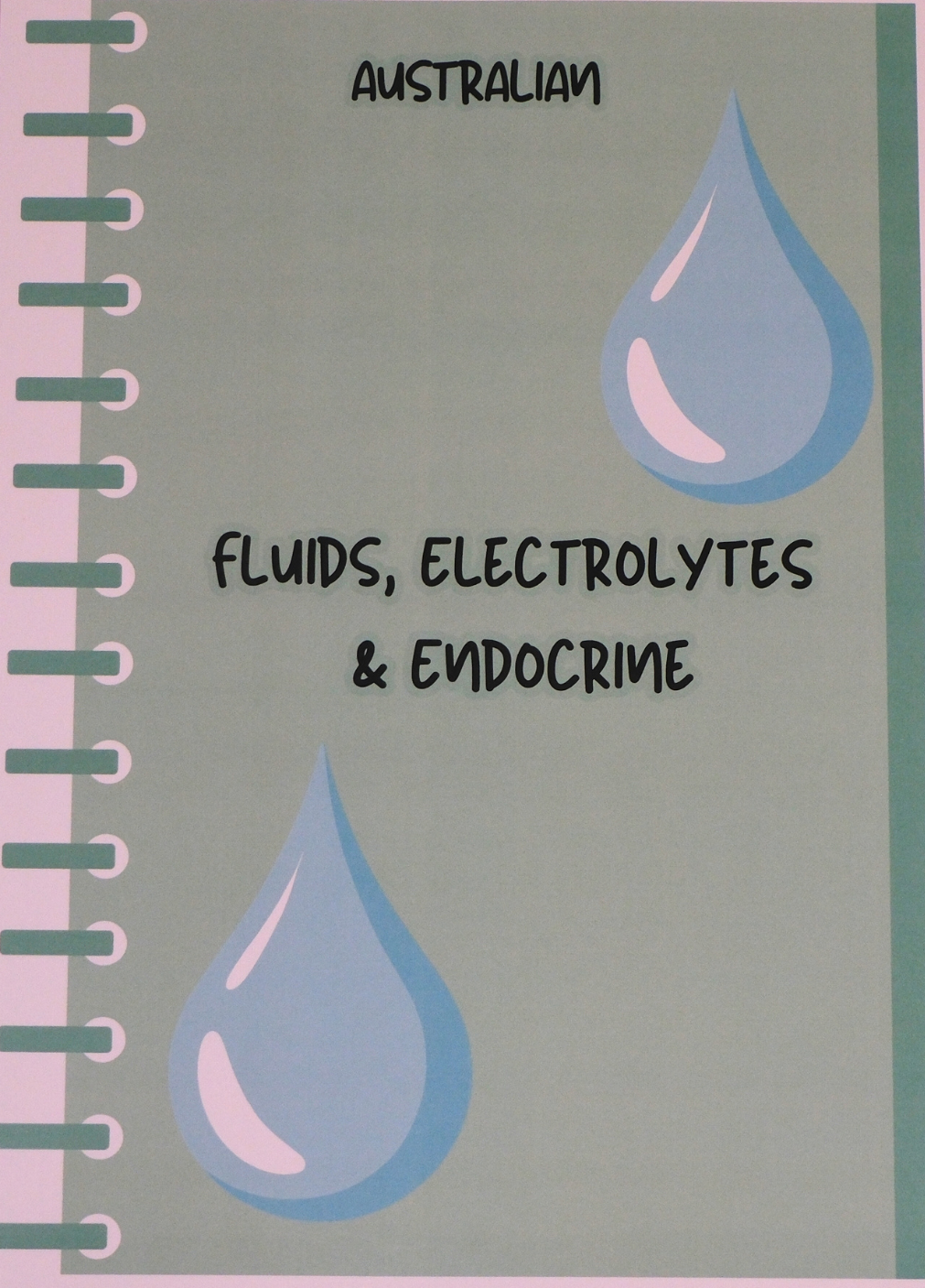Australian Fluids, Electrolytes & Endocrine Pack