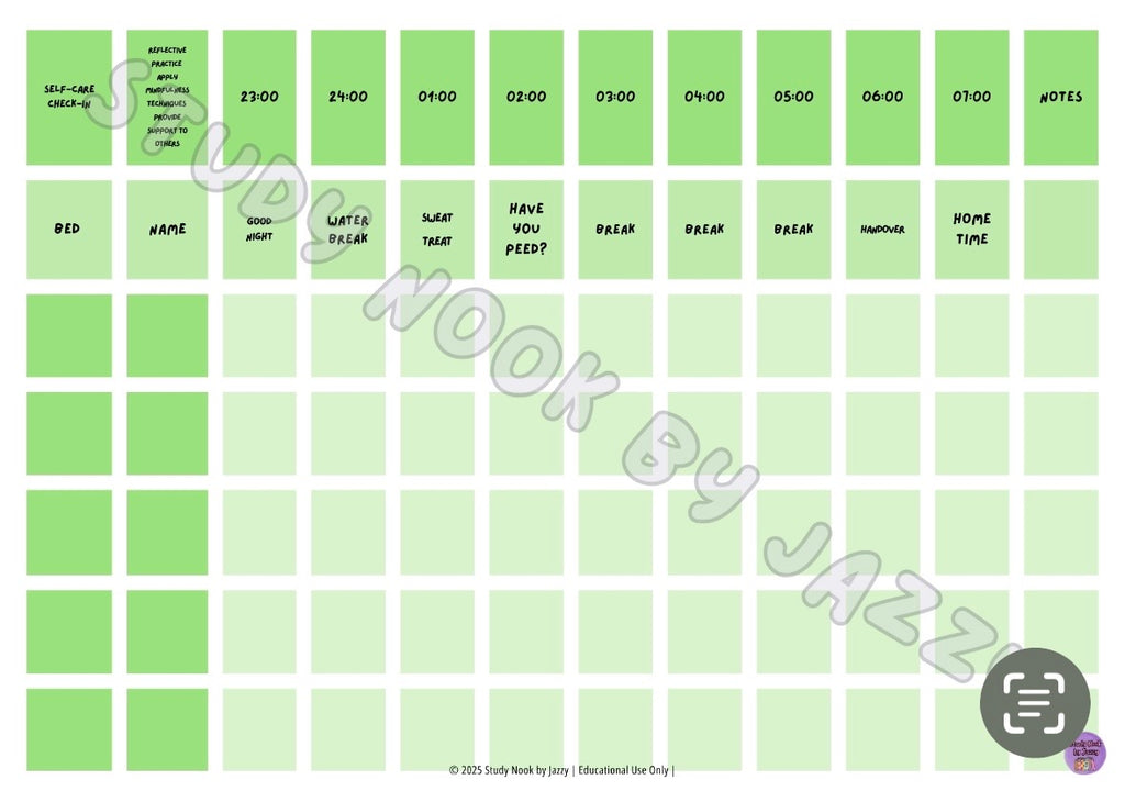 Nursing Shift Planner – AM, PM & ND Editions