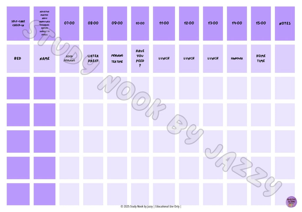 Nursing Shift Planner – AM, PM & ND Editions